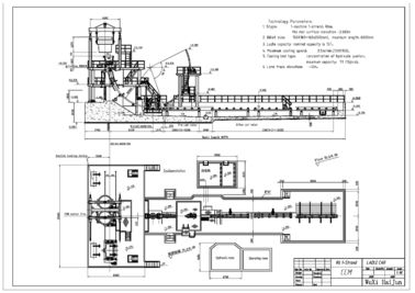 Abkühlende Billet-SekundärGießanlage, ISO-Platten-Gießmaschine Strang R6M 1