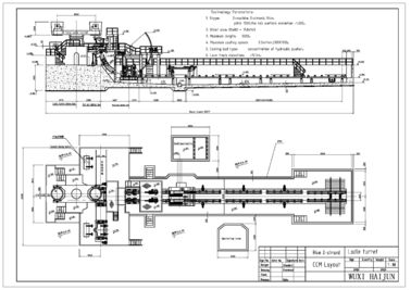 Soemindustrielle Stahlgießanlage, R4m und 2 Stränge
